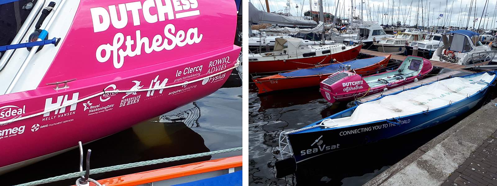 Colleague Bela rowing more than 3000 miles across the Atlantic Ocean, also raising money for ALS Netherlands and the Plastic Soup Foundation.